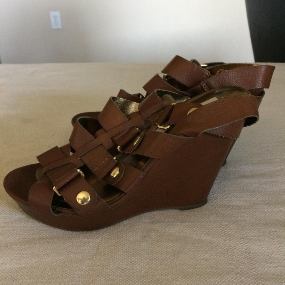 Cynthia Vincent wedge platform sandals